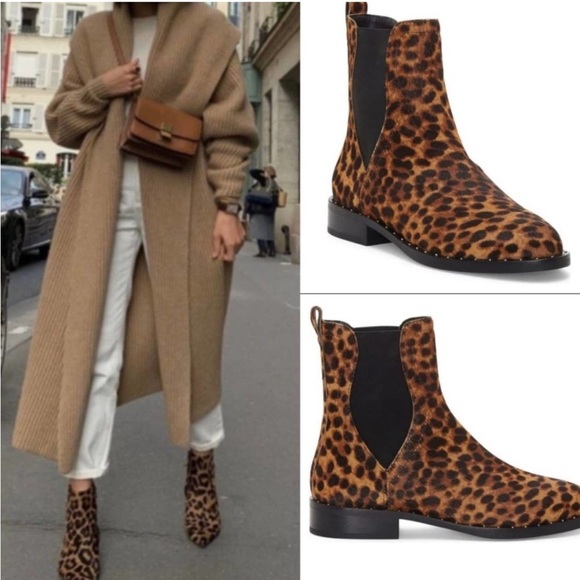 Rebecca Minkoff Sabeen Too Genuine Calf Hair Chelsea Ankle Boots - Size: 6 - Picture 1 of 12